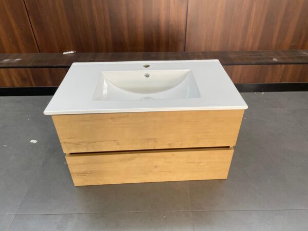 Oak Wood 32-inch Plywood Vanity - Image 3