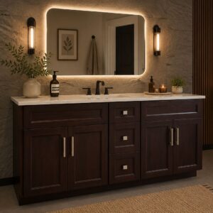 60-inch Double Sink Solid Wood vanity